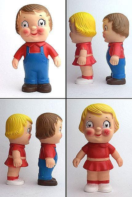 1970’ｓ キャンベル キッズ ビンテージ ソフビ TOY 2個セット スープ