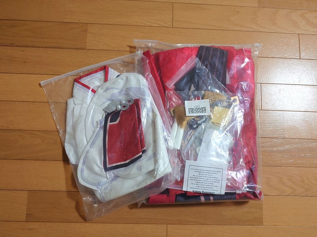【未使用品】原神　胡桃　海灯祭コスプレ衣装Sサイズ　ウィッグ、ブーツ付き