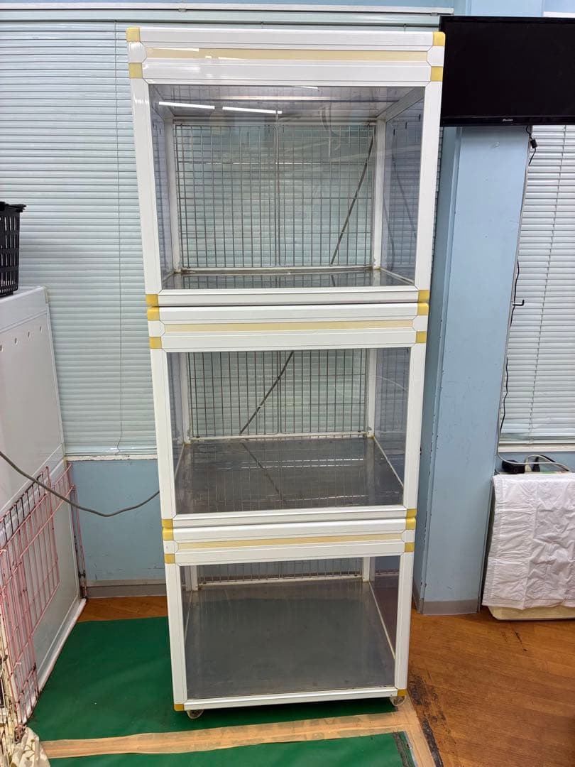 ❗️限界値引実施中❗️GB PRO ペットマンション 3面クリアフィックス窓3段