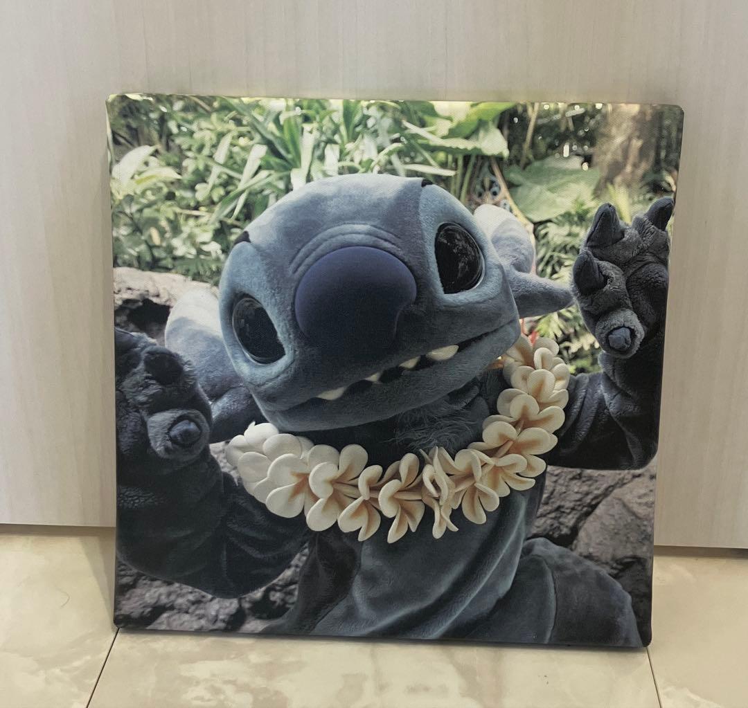 キャンバスアート Disneyスティッチ　ハワイアンレイ