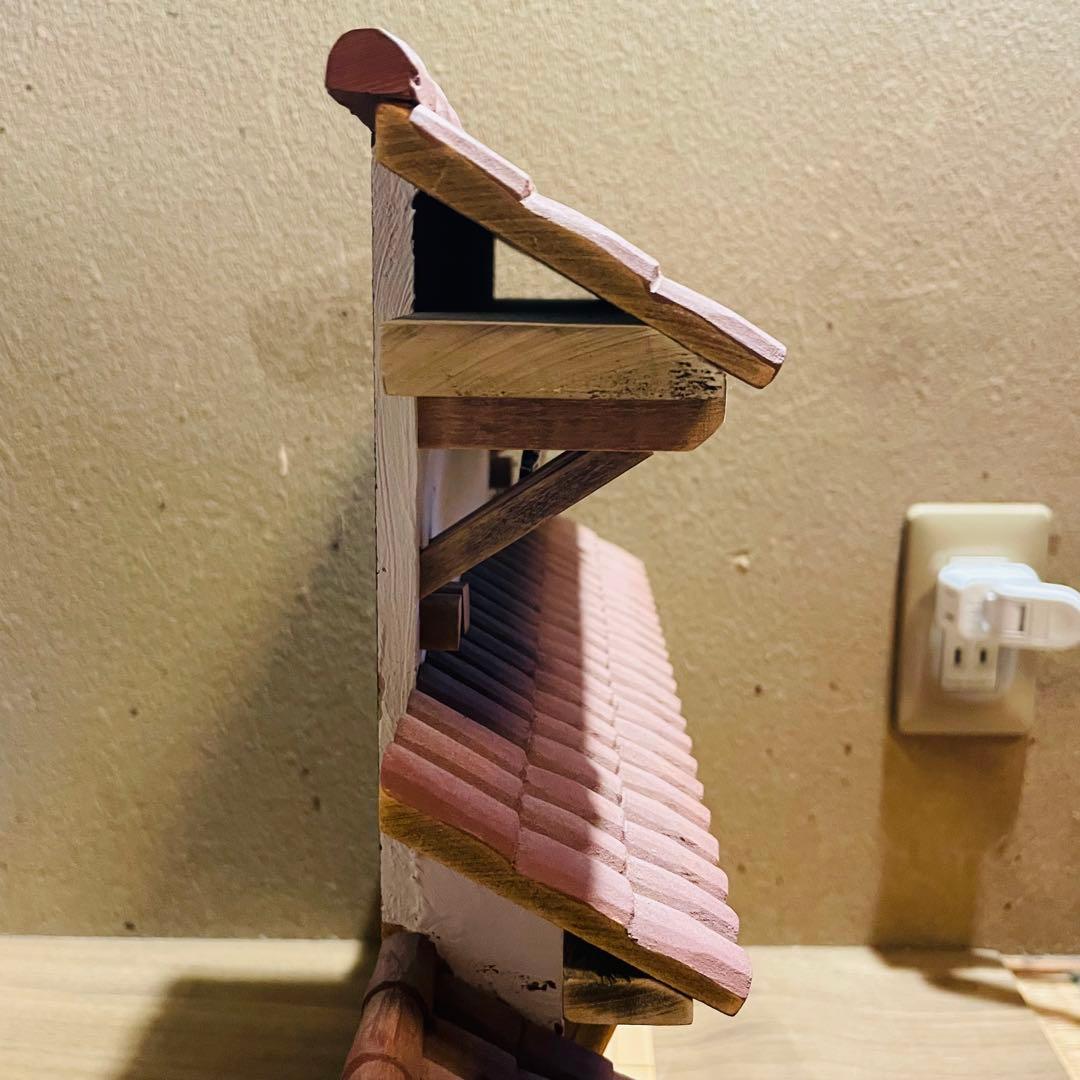 ミニチュア ドールハウス ジオラマ 木製 壁掛け 壁飾り チリ 民芸品 工芸品