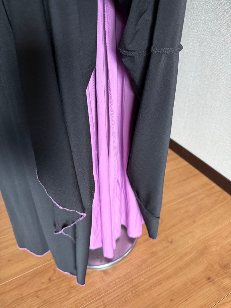 フラメンコ　リバーシブルニットワンピース　黒紫　ボレロセット　アルマフラメンカ