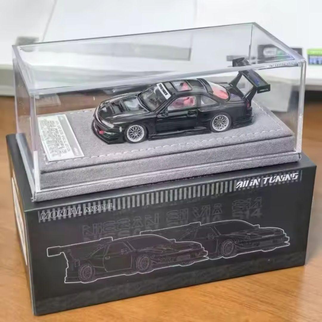 MORTAL 1/64 日産 シルビア S14 GT-SPEC V2 ブラック