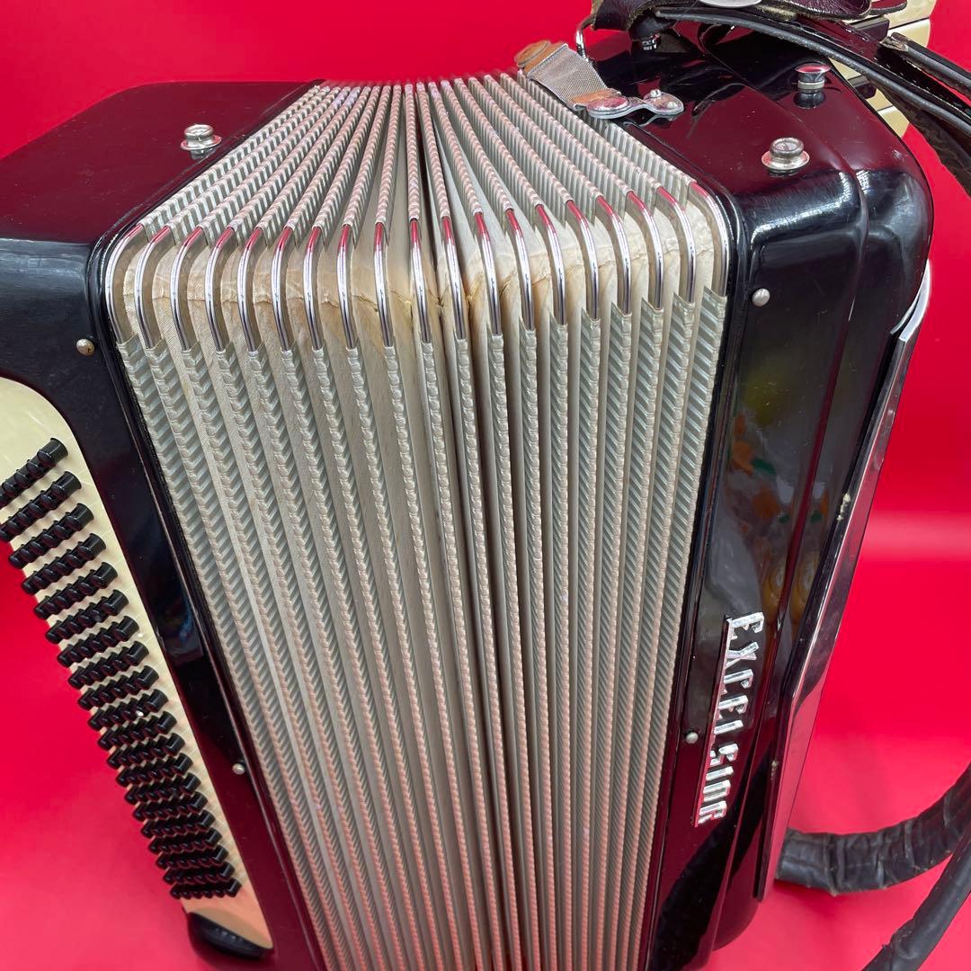 希少　EXCELSIOR mod.400　高級　アコーディオン　ケース付き　黒色