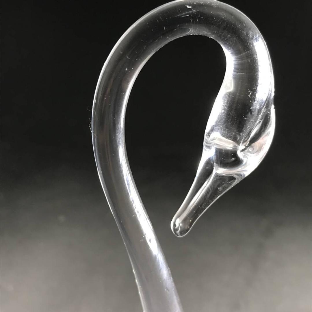 フィンランド 硝子 白鳥 スワン LASI KOSTAMO オブジェ 置物