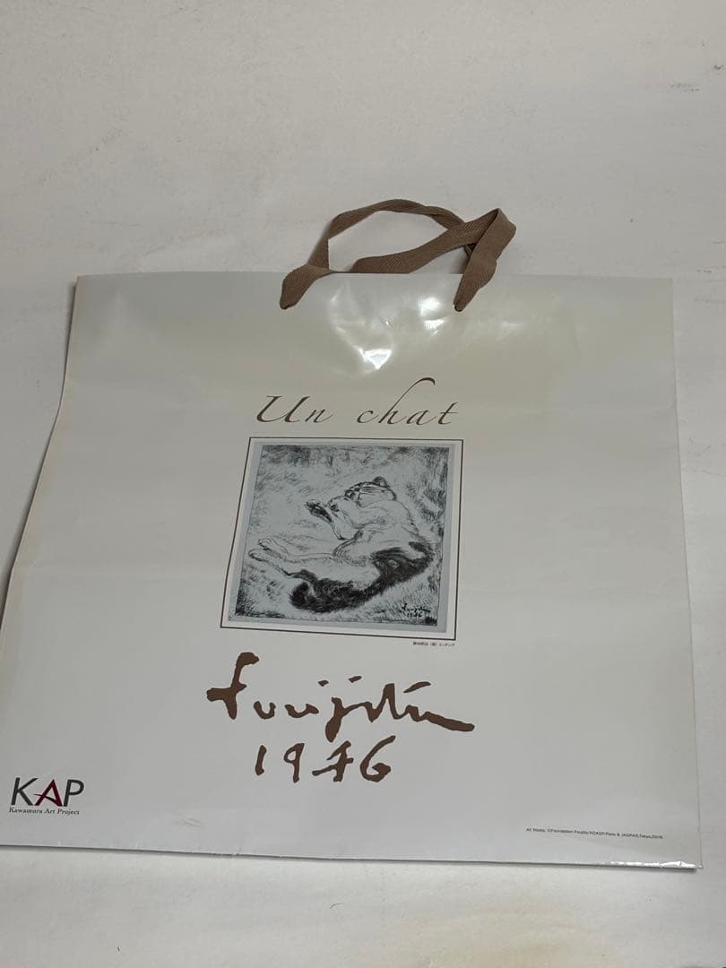 藤田嗣治　猫　額　銅版画　エッチング　シャーマンコレクション