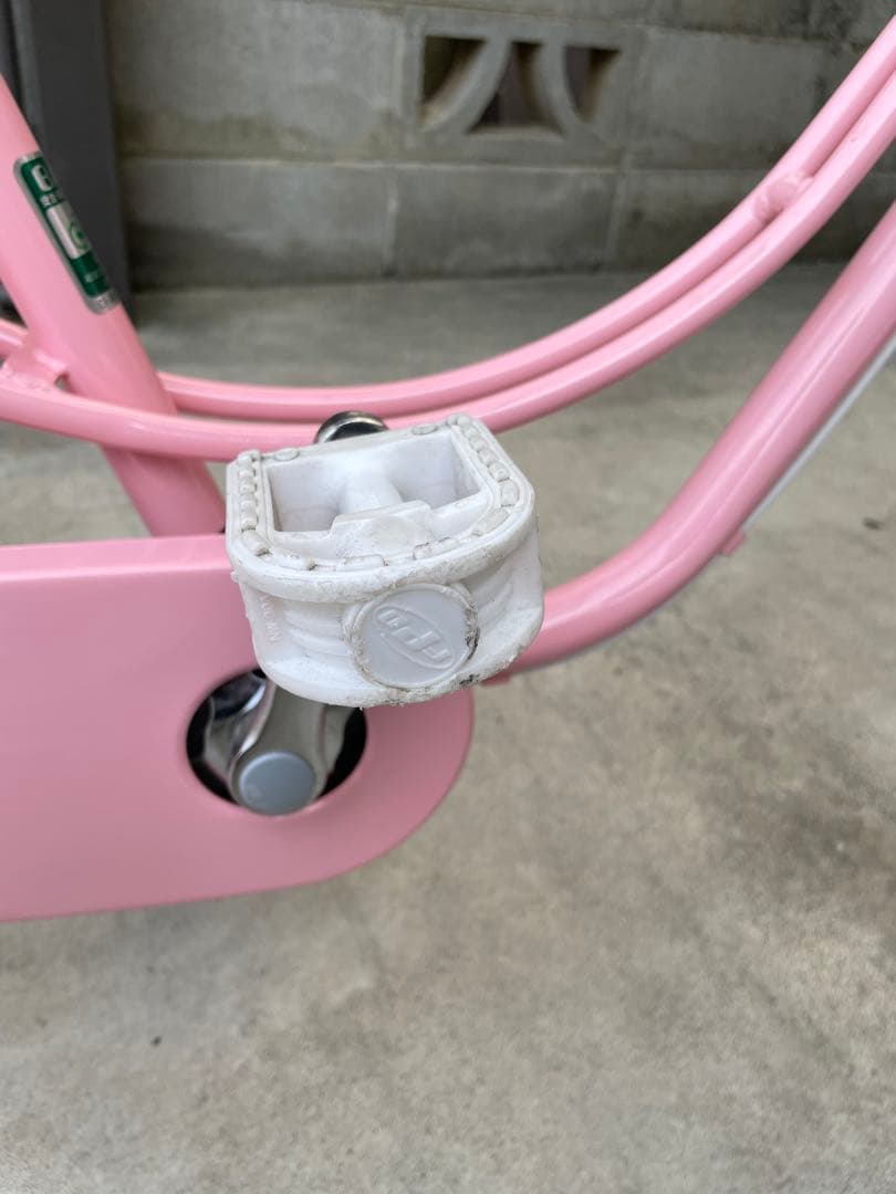 アサヒサイクル　子供用自転車 ピンク バスケット・補助輪付き18インチ　点検済み