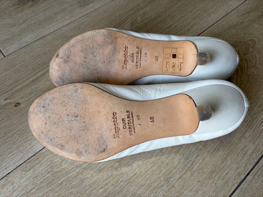 Repetto レペット　ホワイト バレエシューズ 40
