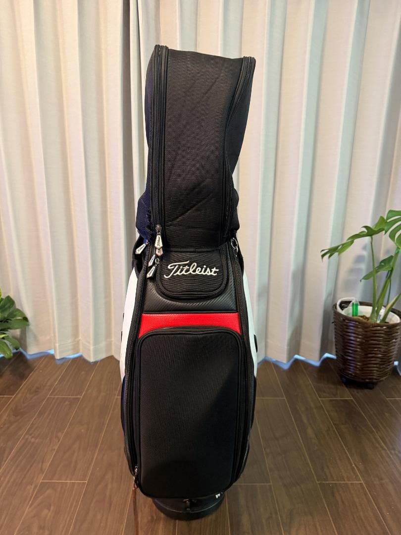 Titleist キャディバッグ 黒赤白