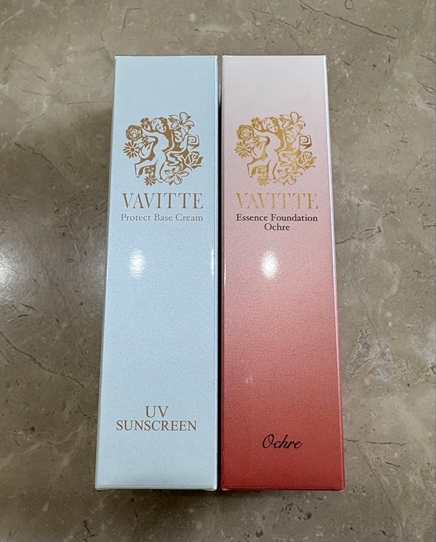 新品未開封　VAVITTE 下地&美容液ファンデーション（オークル）2点セット