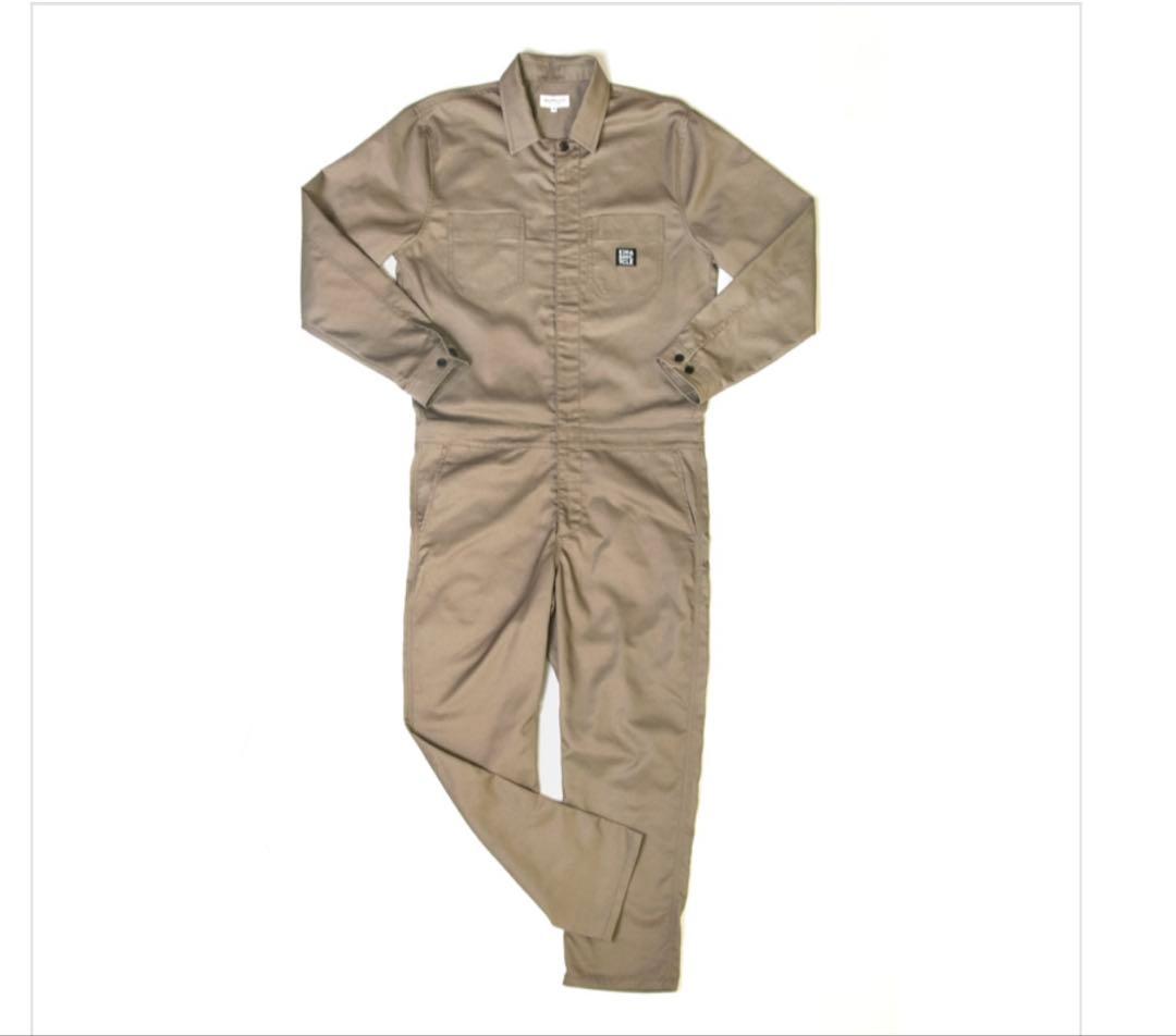 木梨サイクル　ベージュ オーバーオール Mサイズ