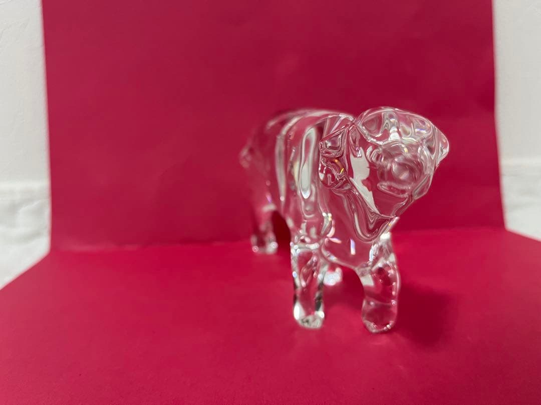 【まとめ買い歓迎】美品 Baccarat バカラ 干支オーナメント 丑 牛 ウシ