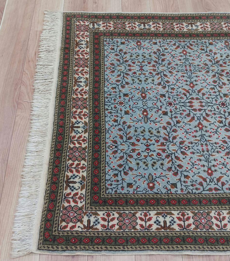 Y3352 トルコ カイセリ絨毯 ウール×コットン 手織り 182×116㎝