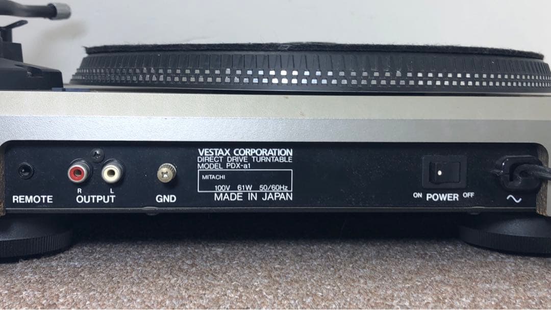 Vestax PDX-A1 DJ用ターンテーブル 通電確認のみ 現状品 中古
