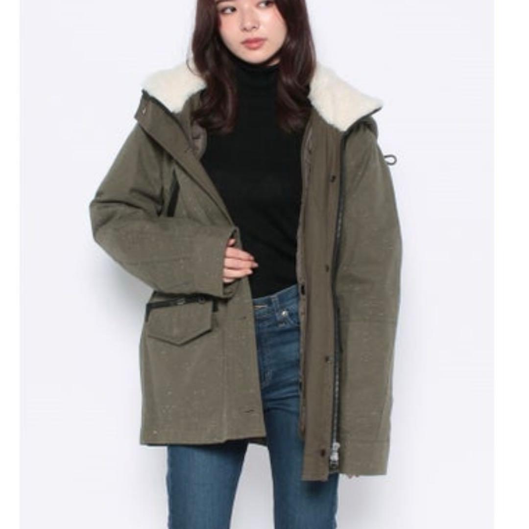 極美品✨ デンハム ボアライナー付 マウンテンパーカー モッズコート 3way