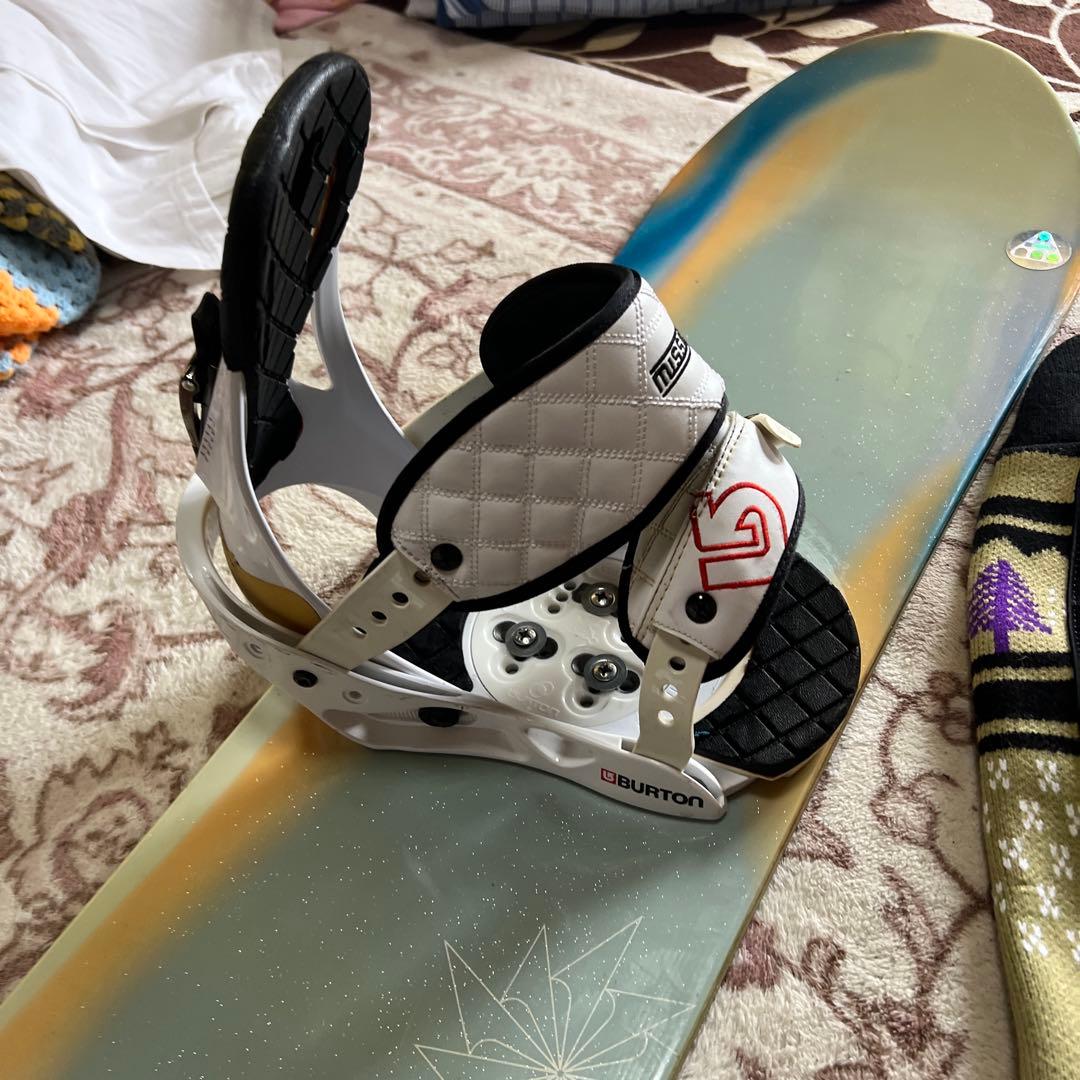 良品 BURTON CLASH 153cm スノーボードセット 初心者向き