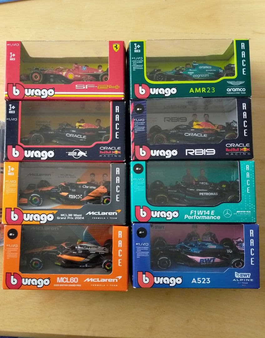 新品未使用品 ブラーゴ F1 ミニカーまとめ売り8台