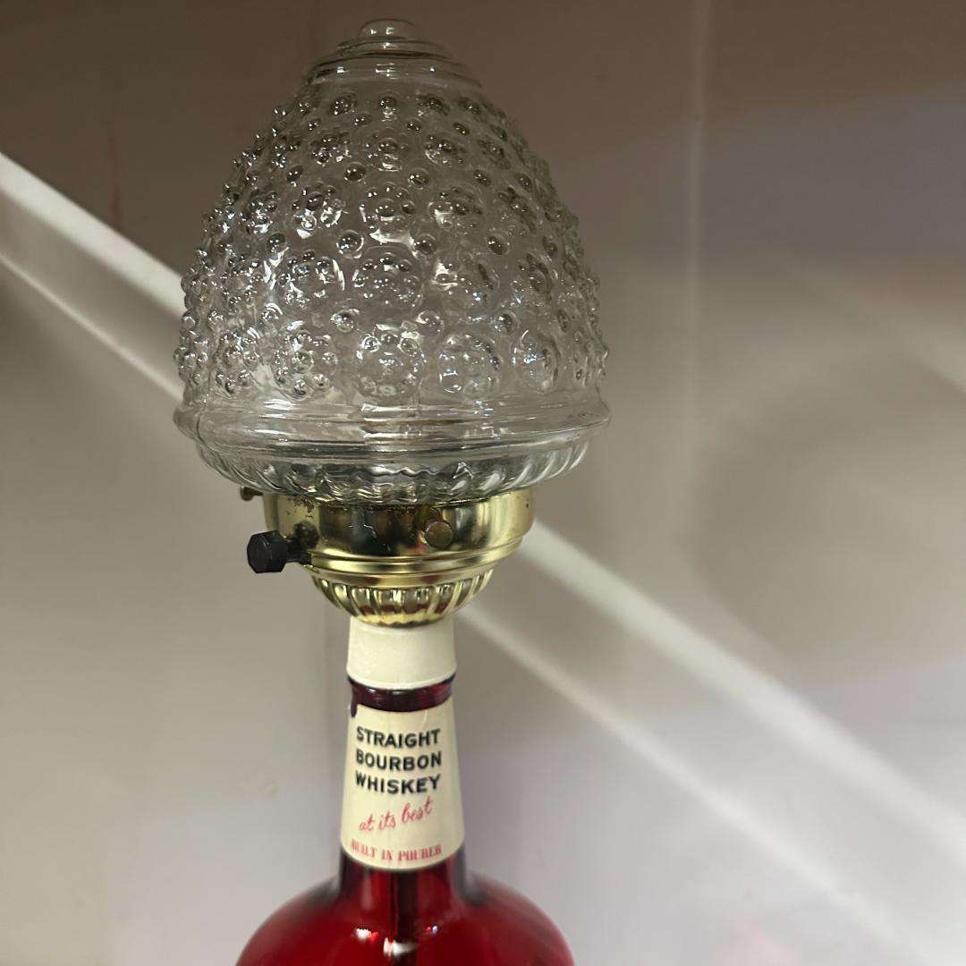 GO BIG RED ウイスキーボトルランプ ヴィンテージデスクランプUL認証品