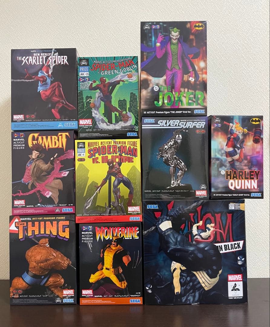 ヴェノム　スパイダーマン　ウルヴァリン　ジョーカー　フィギュア　セット