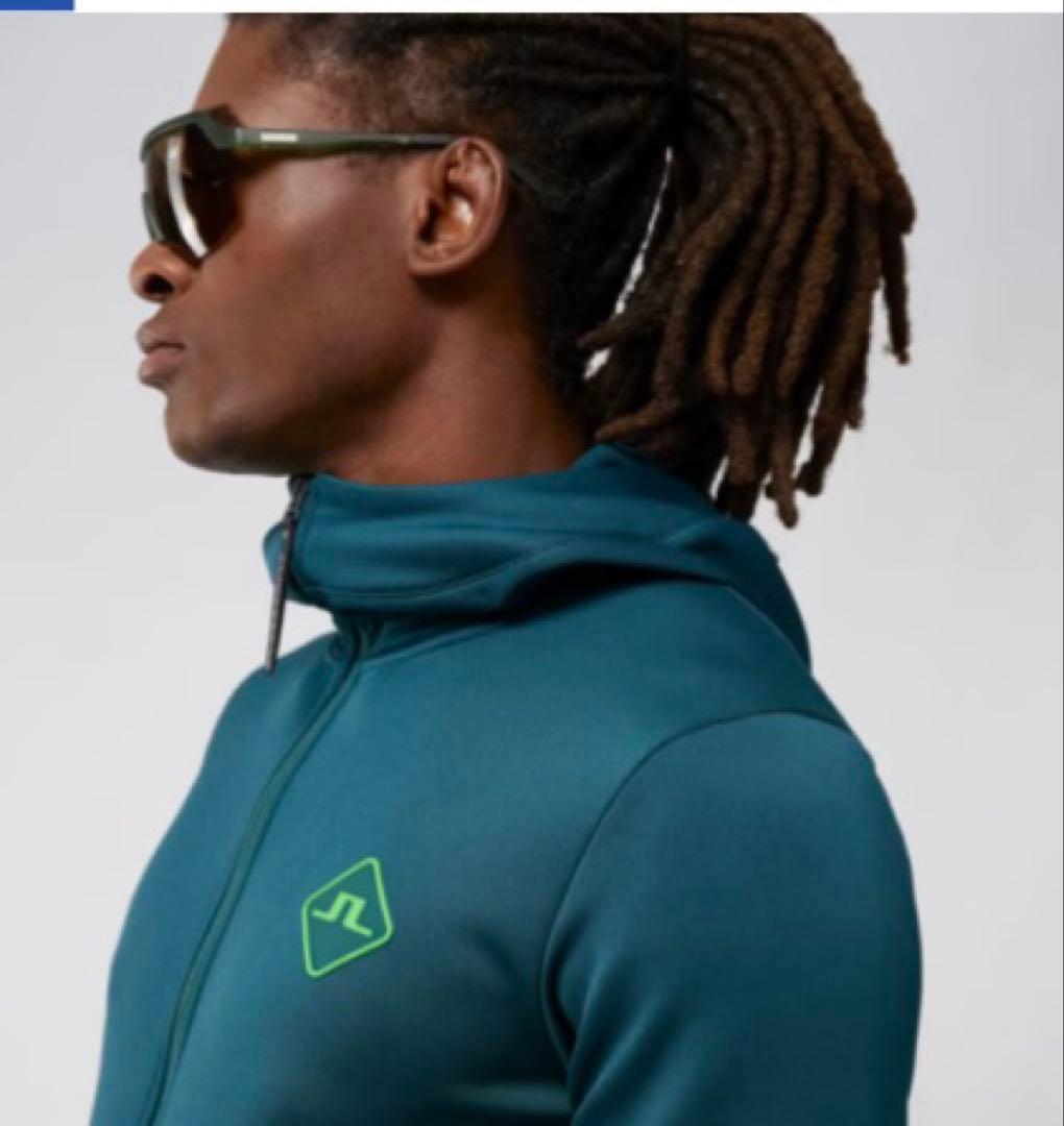 J.LINDEBERG リンドバーグ　メンズ　ジップアップパーカー　長袖グリーン