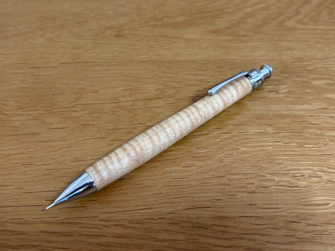 工房楔　楓縮杢　固定式口金付き