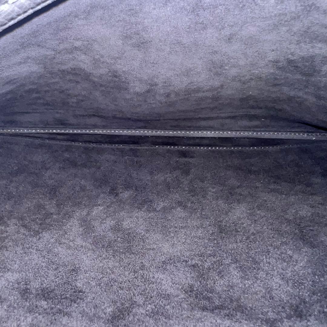 極美品 FENDI セレリア ピーカブー フィット ビジネスバッグ グレー 本革