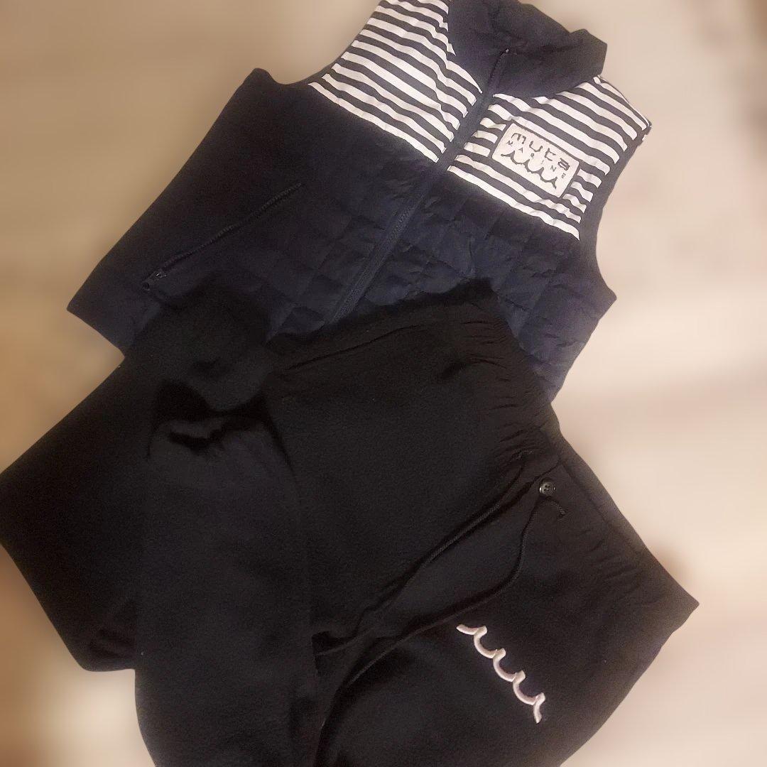 ムータ　muta　ダウンベストとボアのジョガーパンツ