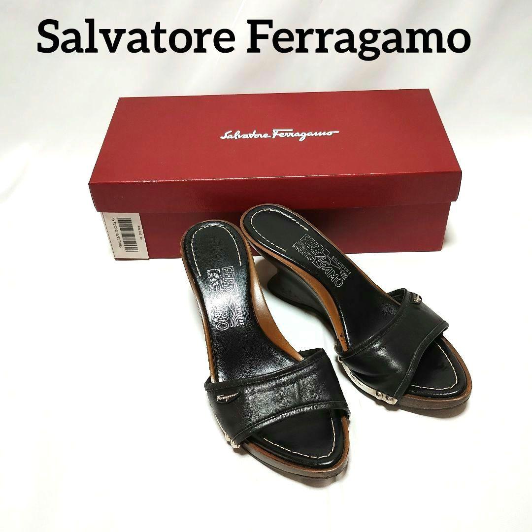 フェラガモ ミュール 本革製 レザー Salvatore Ferragamo