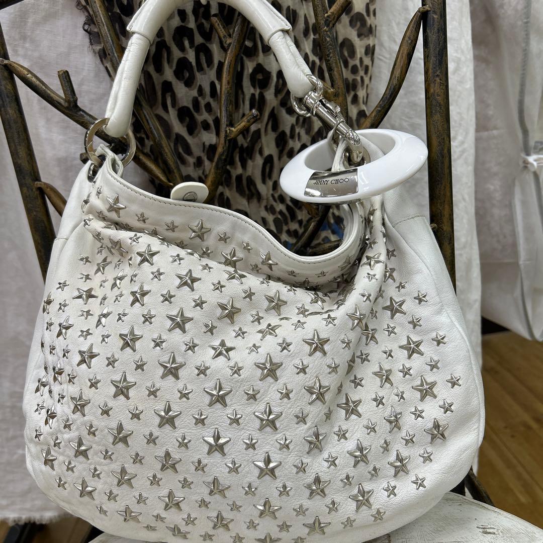 ❣️バーゲンジミーチュウ　星スタッズ　真っ白バック‼️