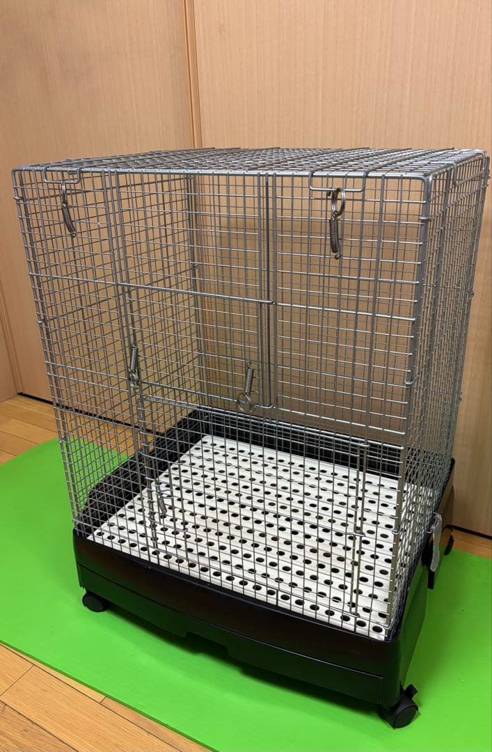 金属製ケージ 引き出し式トレイ付き