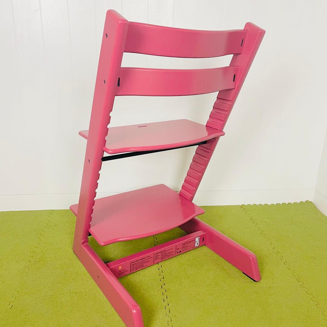 【美品】STOKKE ストッケ トリップトラップ シリアル6 ヘザーピンク