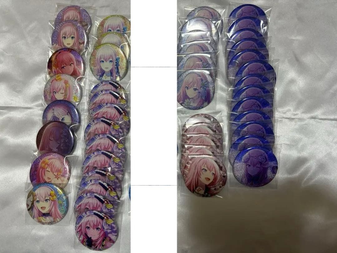 巡音ルカ プロセカ プロジェクトセカイ 缶バッジ グリッター