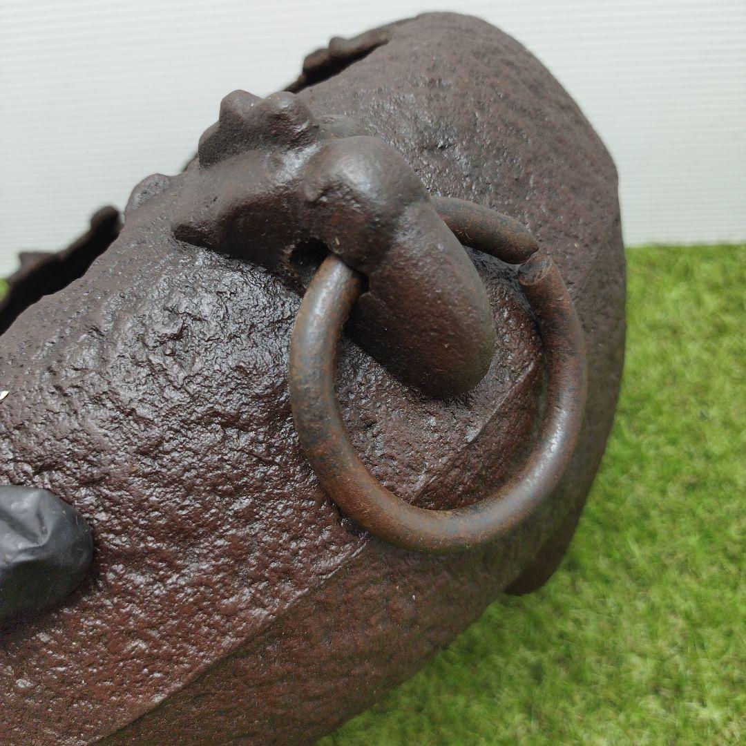 骨董品 南部鉄器 風炉 風炉釜 茶道具 煎茶道具 車軸釜 火鉢