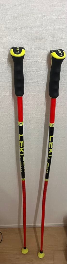 LEKIスキー用ストック オレンジ/イエロー