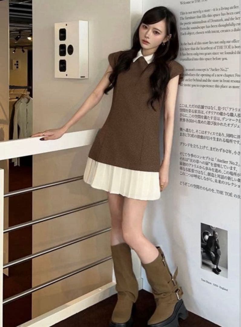 The toe Leopold Tweed Dress 即購入⭕️