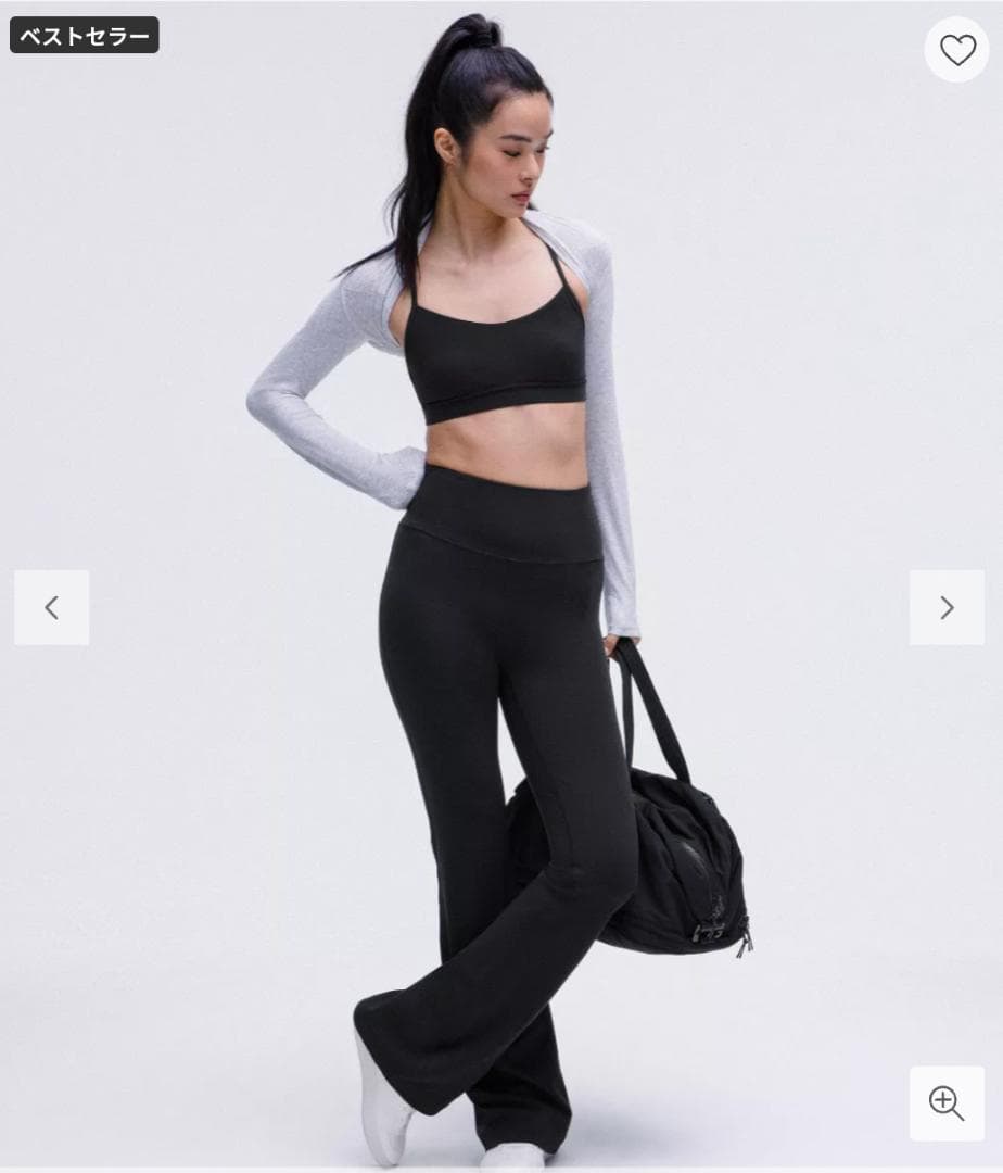 ルルレモン　ブラックフレアヨガパンツ Mサイズ