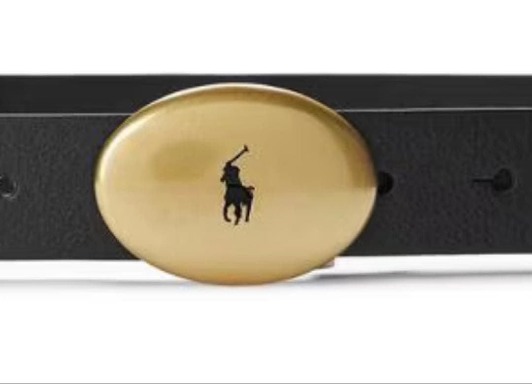 ポロラルフローレン　オーバルバックルベルト