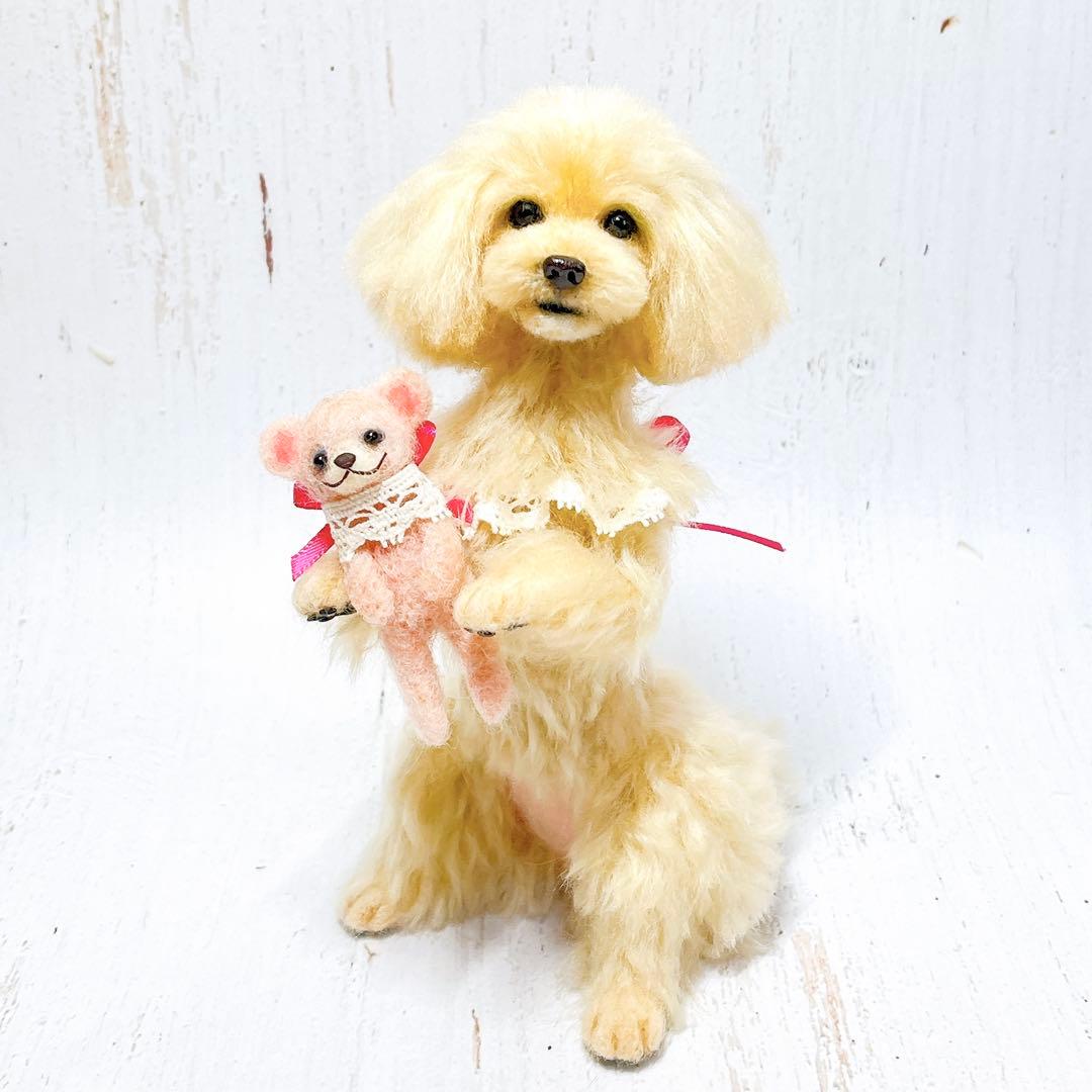 みーりん 羊毛フェルト 犬 トイプードルちゃん