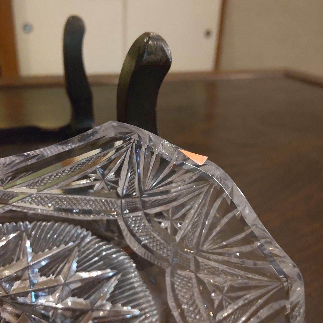 須田秀石　茶懐石用、クリスタル舟形向付け鉢　８客プラス２客