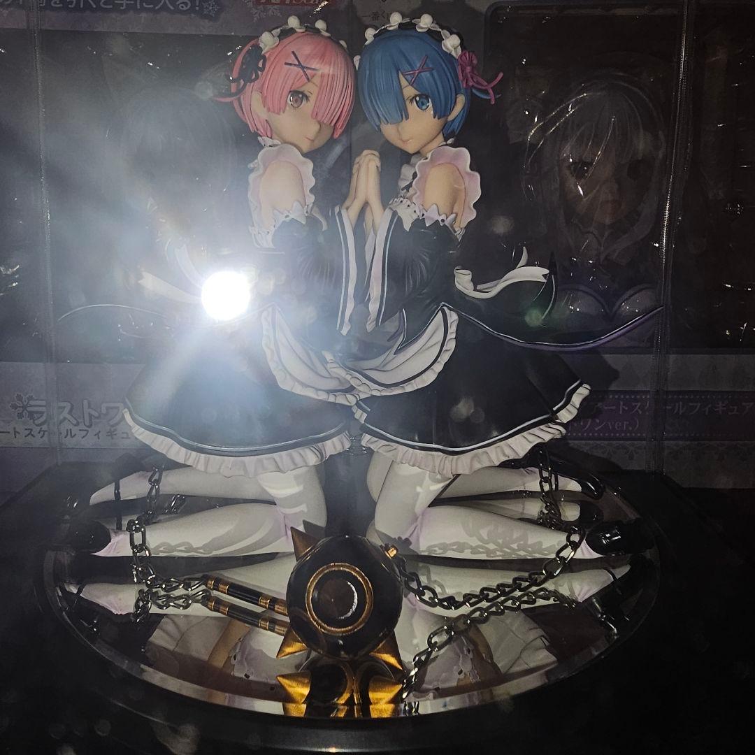 希少 鶴の館 ガレージキット 完成品 レム ラム Re:ゼロから始める異世界生活