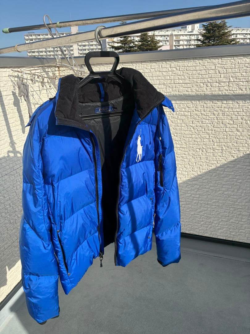 POLO Ralph lauren ダウンジャケット 青　180/100A L
