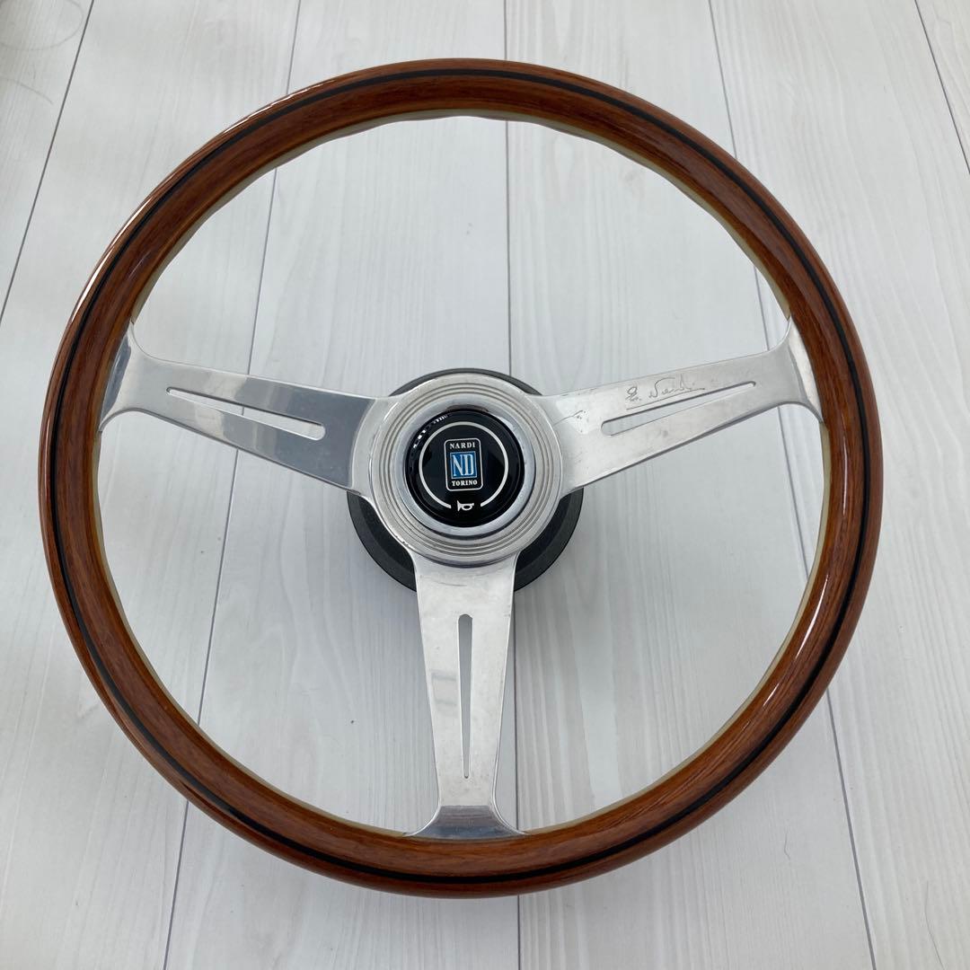 疑惑のナルディ NARDI ステアリングホイール ウッド アルミ