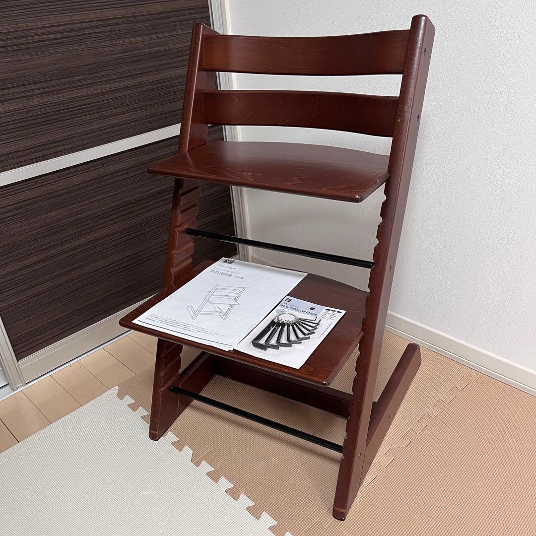 【新型】ストッケ トリップトラップ ウォールナットブラウン　No4