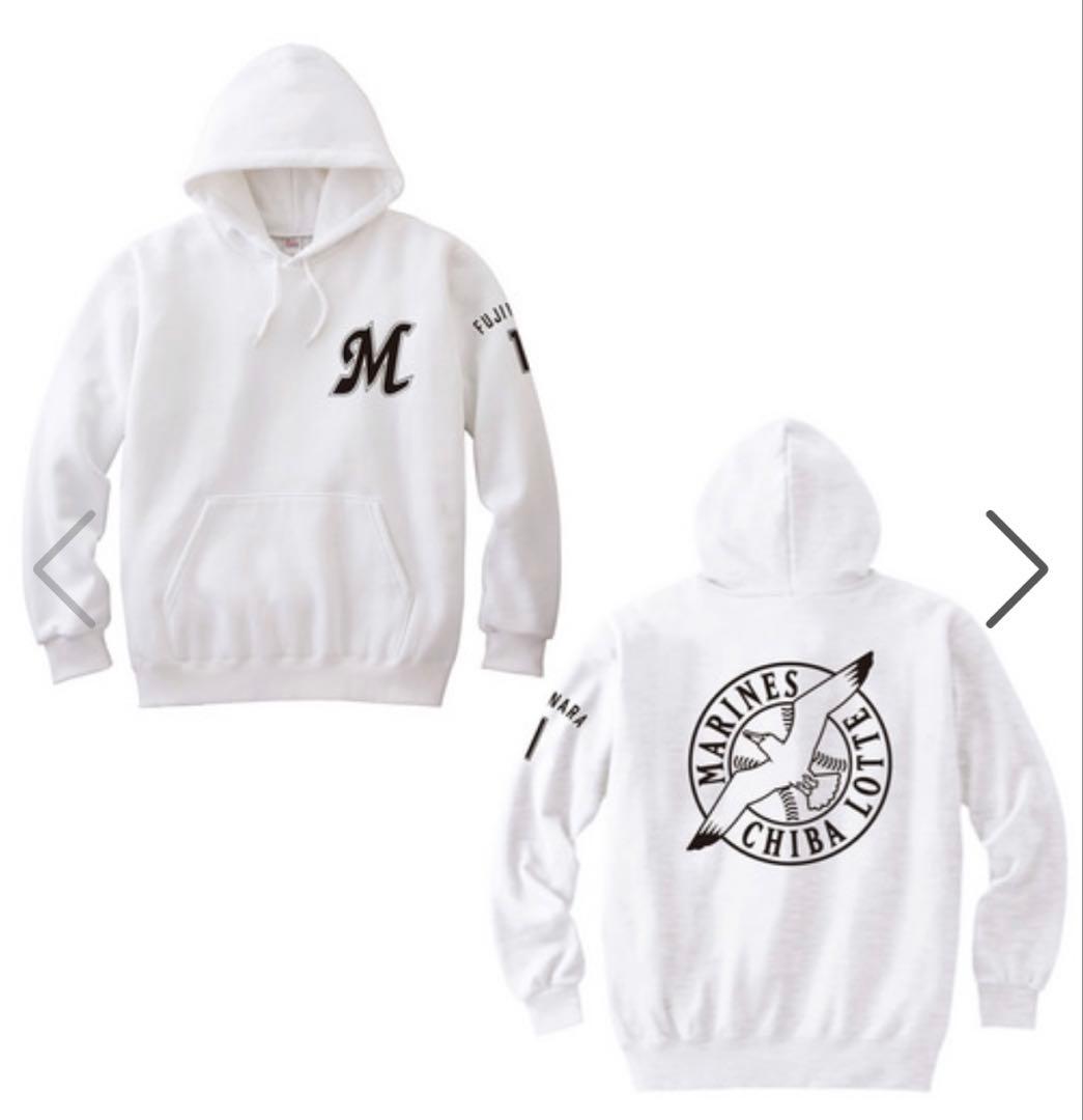 ✩ 全選手展開パーカー(Mロゴ＆プライマリーマーク) ホワイト 荻野貴司ver