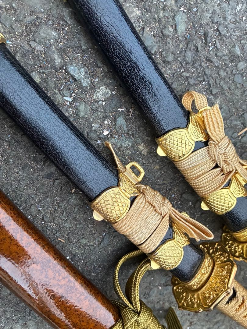 模造刀 太刀造り 金茶柄