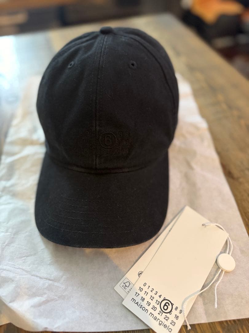 MM6 maison margiela ブラック ベースボールキャップ Mサイズ