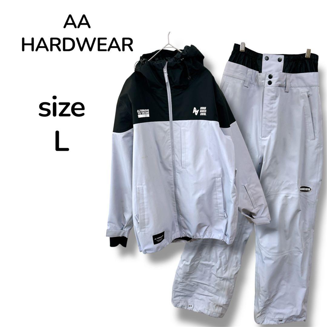 ダブルエーハードウェア スノーボードウェア レディース L 上下セット パープル