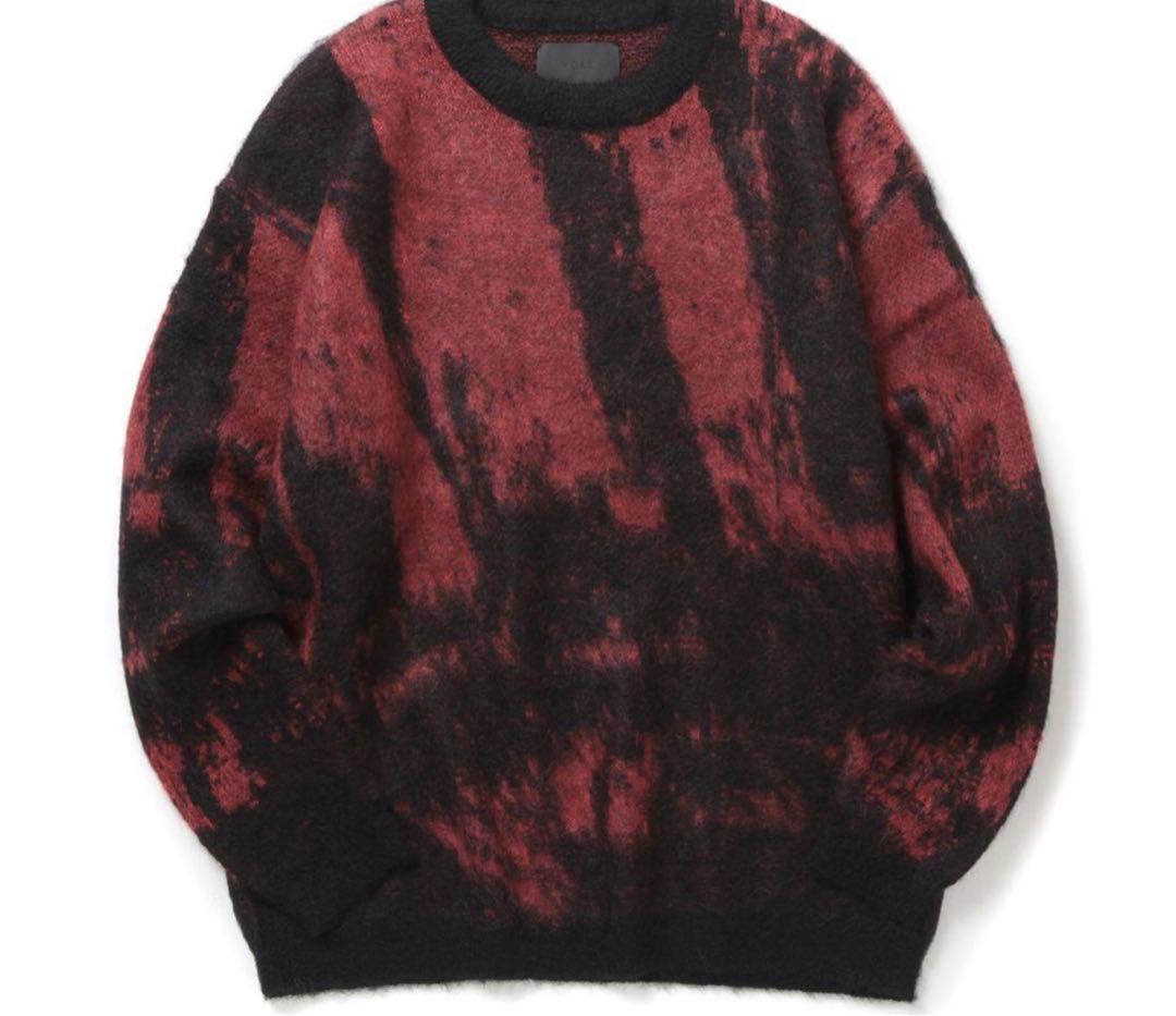【美品】YOKE24AW KID MOHAIR JACQUARD SWEATER