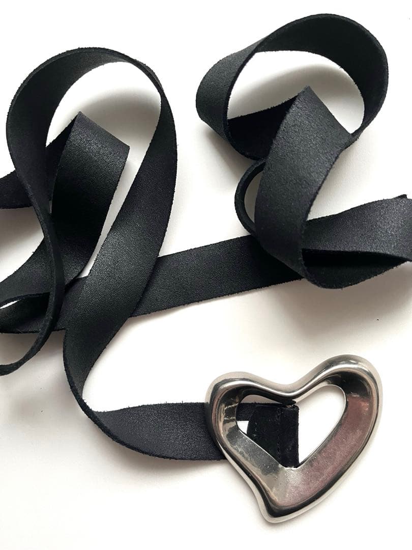 専用品 SEA BIG HEART SUEDE BELT(SILVER)