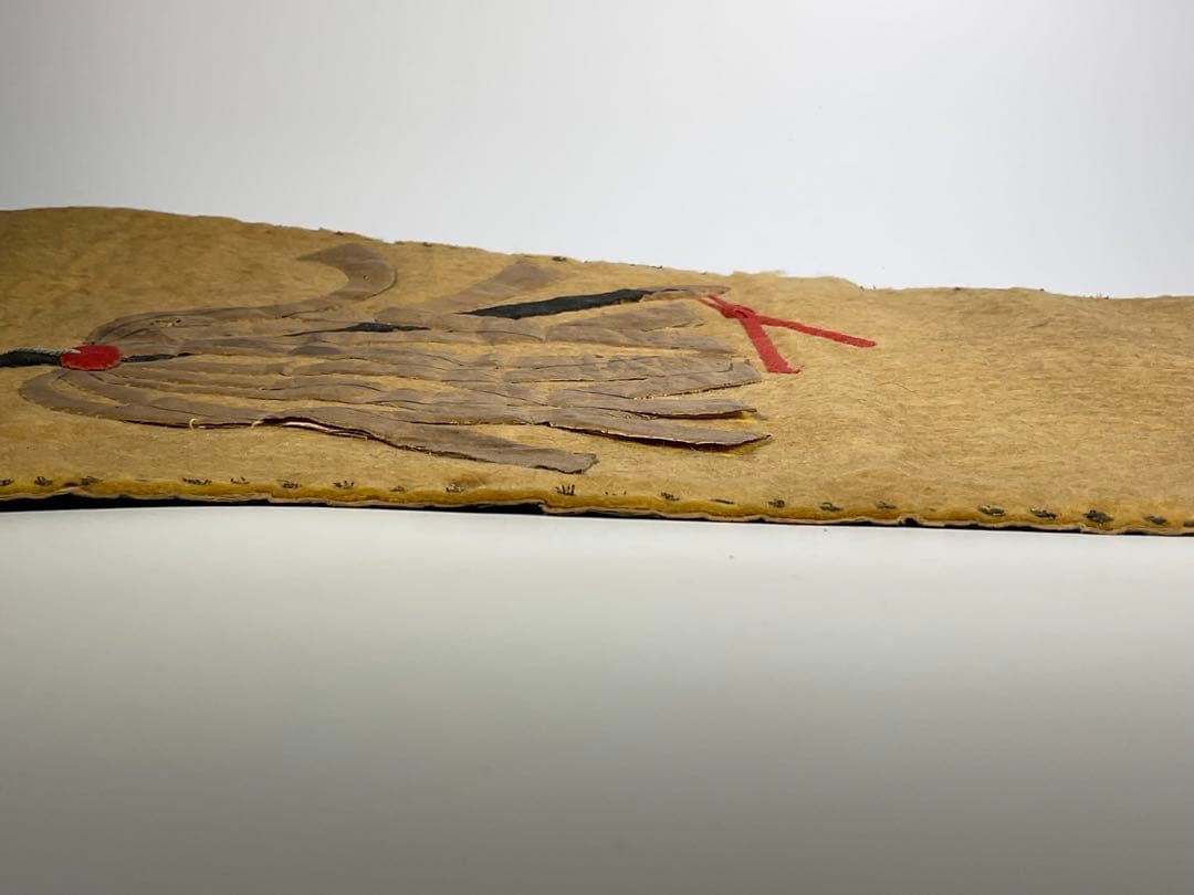 前掛け　金彩　采配図　武具　甲冑　鎧兜　江戸時代